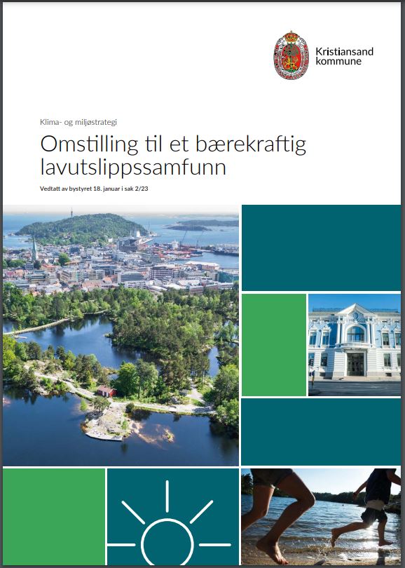 Forsiden til den nye klima- og miljøstrategien